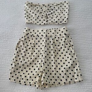 Polka Dot Shorts Set